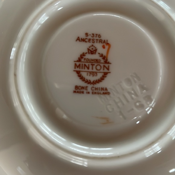 VTG Minton Ancestral Cup & Saucer - Picture 3 of 6